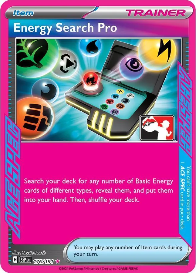 Surging Sparks Energy Search Pro [Prize-Pack] Pokémon card